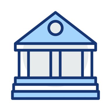 Ofis Binası mahkeme vektör çizim 