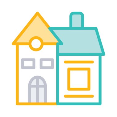 ev daire konut vektör çizim