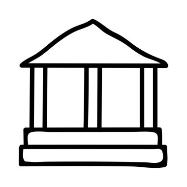 Banka mahkeme vektör çizim oluşturma