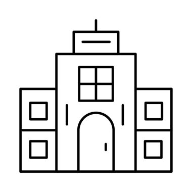 Kutsal kişilerin resmi, vektör çizim Bina mimari, 