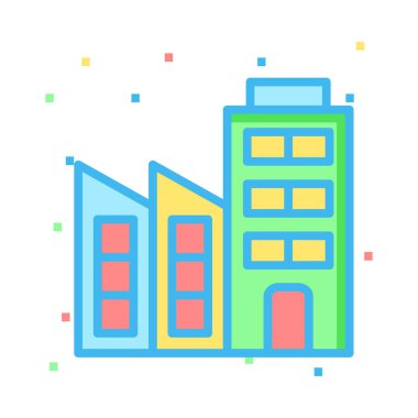 Daire ofis vektör çizim oluşturma