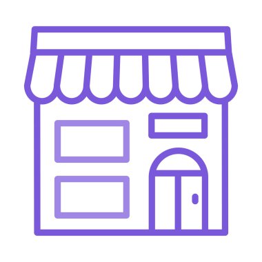 vektör çizim bina mağaza