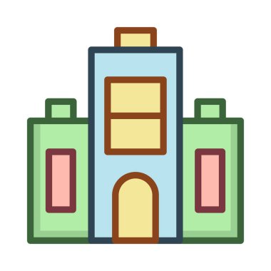 vektör çizim Apartman Bina 