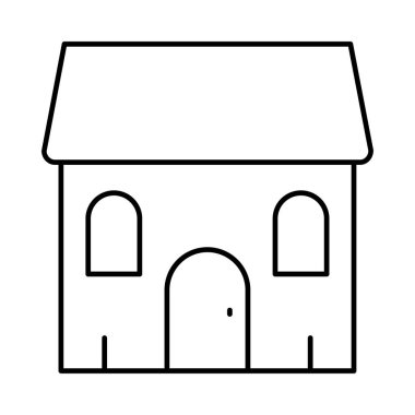 Kutsal kişilerin resmi, vektör çizim Bina mimari, 