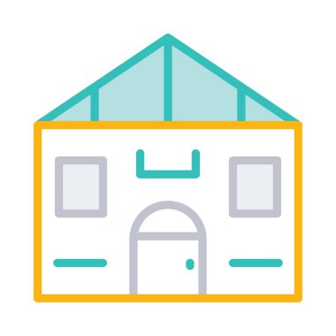 Ev Konut cephe vektör çizim