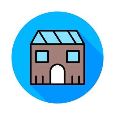 vektör çizim bina mağaza dükkan 