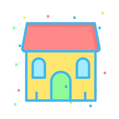 ev ev vektör çizim inşa