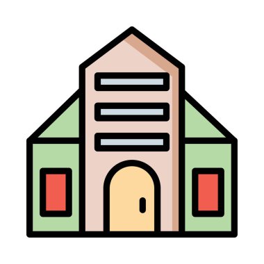 Office plaza vektör çizim oluşturma 