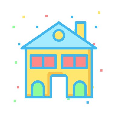 ev Emlak vektör çizim