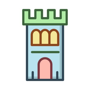 kale foretress vektör çizim oluşturma 