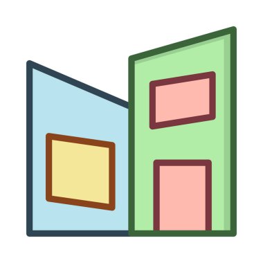 ev plaza vektör çizim 