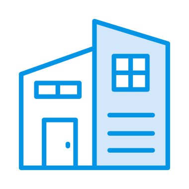 Daire ofis ev vektör çizim