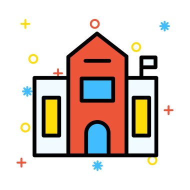 ev bina konut vektör çizim 