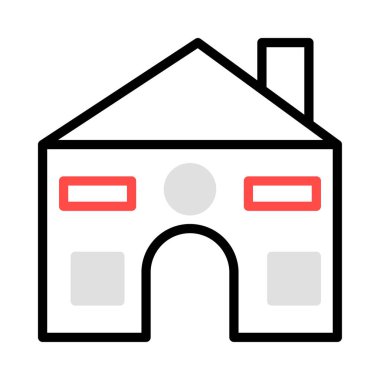 ev ev daire vektör çizim 