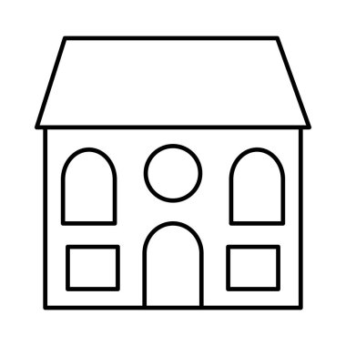 Kutsal kişilerin resmi, vektör çizim Bina mimari, 