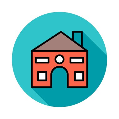 ev ev daire vektör çizim 