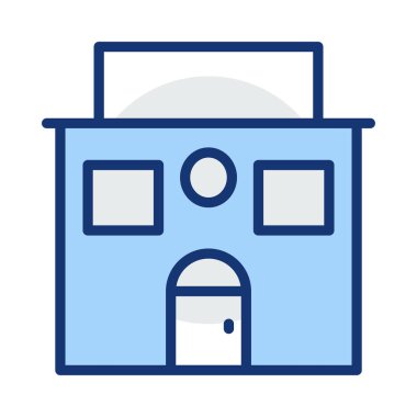 Kutsal kişilerin resmi, vektör çizim Bina mimari, 