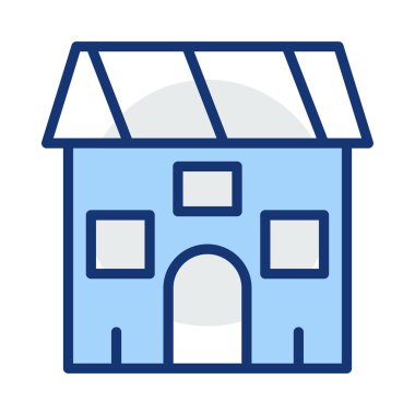 Kutsal kişilerin resmi, vektör çizim Bina mimari, 