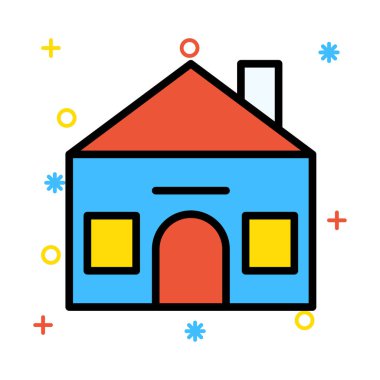 Kutsal kişilerin resmi, vektör çizim Bina mimari, 