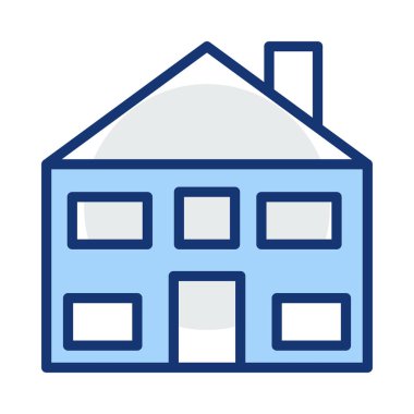 Ev, bina, ana sayfa. Vektör çizim   