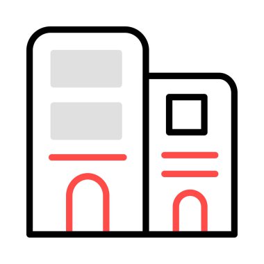 Daireli ev ev vektör çizim 