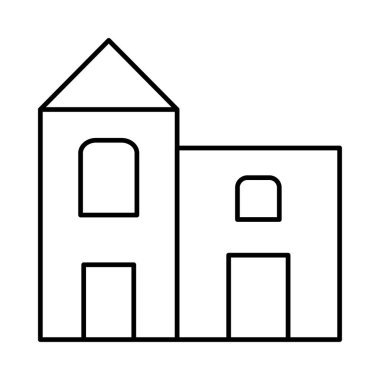 Kutsal kişilerin resmi, vektör çizim Bina mimari, 