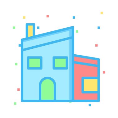 Apartman Emlak vektör çizim 