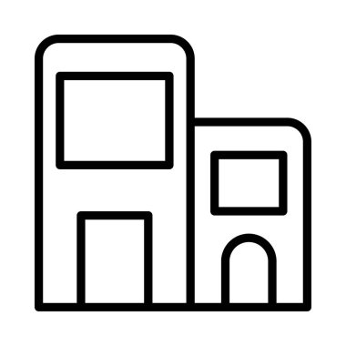 Ev, kutsal kişilerin resmi, vektör çizim inşa   