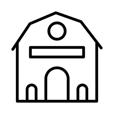 Ev, kutsal kişilerin resmi, vektör çizim inşa   