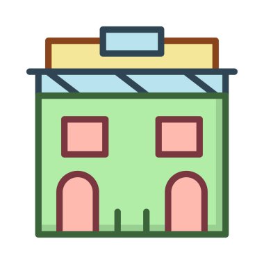 ofis yerleşim vektör çizim depolamak 