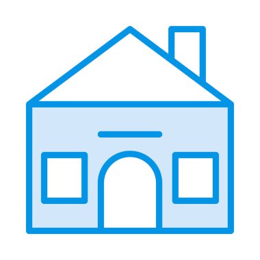 Ev, kutsal kişilerin resmi, vektör çizim inşa   