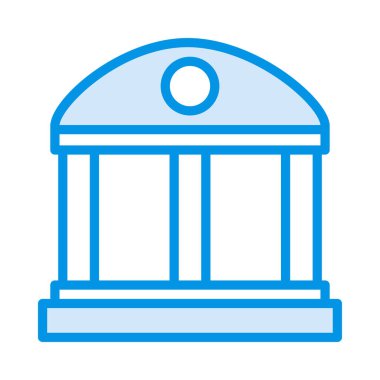 Banka, mahkeme kutsal kişilerin resmi, vektör çizim   