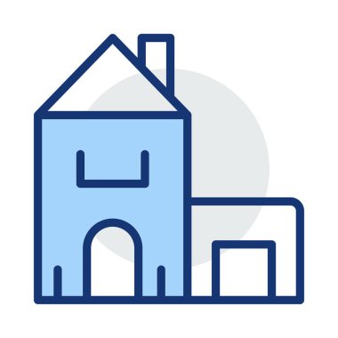 Kutsal kişilerin resmi, vektör çizim Bina mimari, 