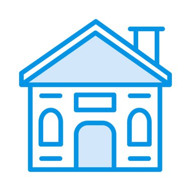 Ev, kutsal kişilerin resmi, vektör çizim inşa   