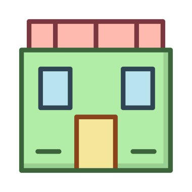 Office apartmanın vektör çizim 