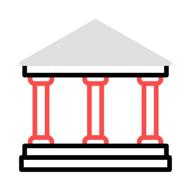 Mahkeme banka vektör çizim oluşturma 