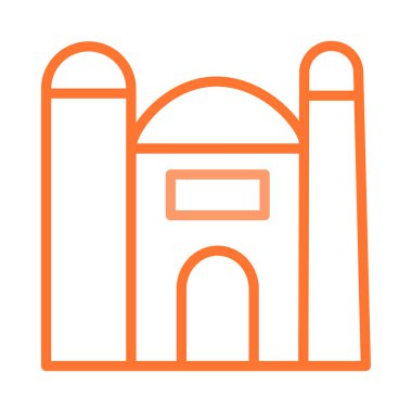 Cami simgesi, vektör resimleme   