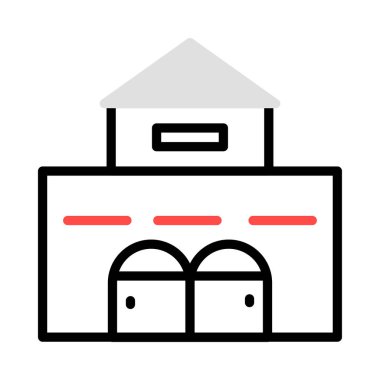 ev konut ev vektör çizim 