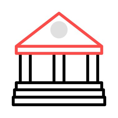 Ofis Binası mahkeme vektör çizim 