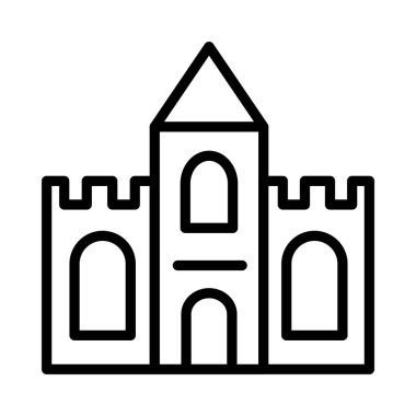 kale kale kule kutsal kişilerin resmi, vektör çizim   