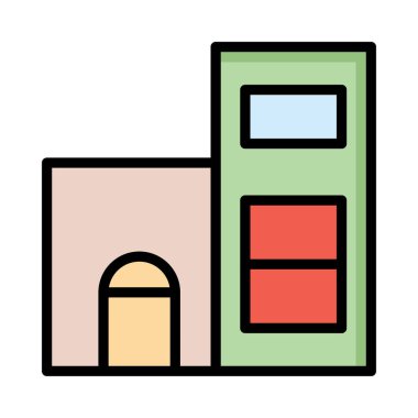 Banka mahkeme vektör çizim oluşturma 