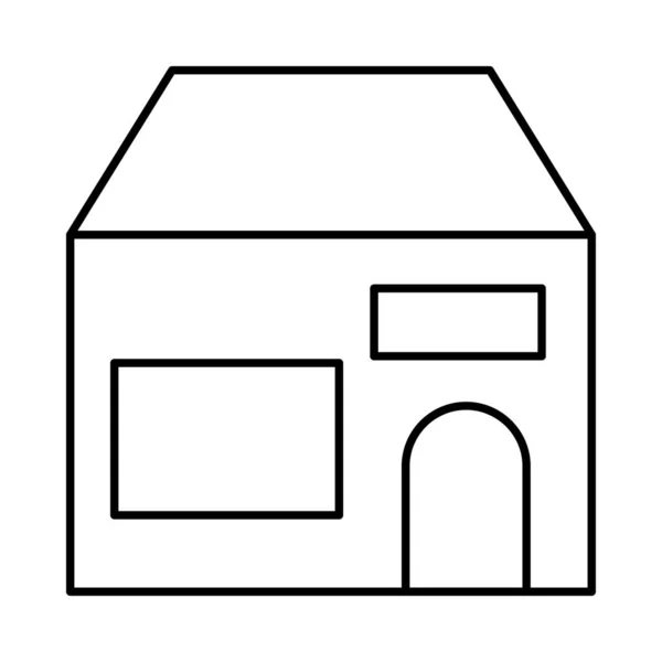 Home Apartmanház Vektoros Illusztráció — Stock Vector