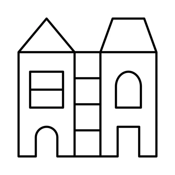 Architecture Building Icon Vector Illustration — Stock Vector