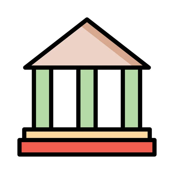 Векторная Иллюстрация Здания Суда — стоковый вектор