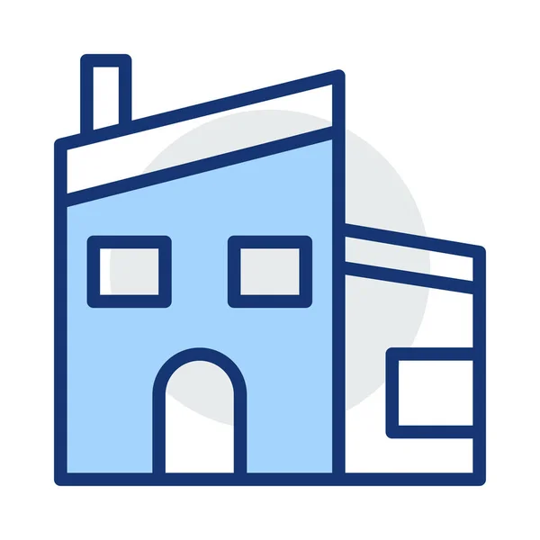 Immeuble Appartements Illustration Vectorielle Immobilier — Image vectorielle