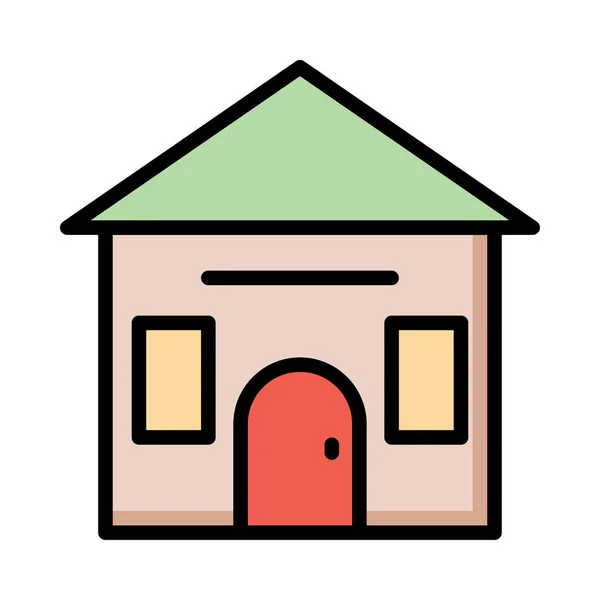 Casa Casa Construção Vetor Ilustração —  Vetores de Stock