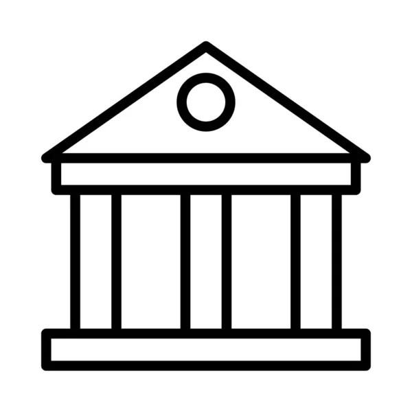 Τράπεζα Δικαστήριο Σπίτι Εικονογράφηση Διάνυσμα — Διανυσματικό Αρχείο