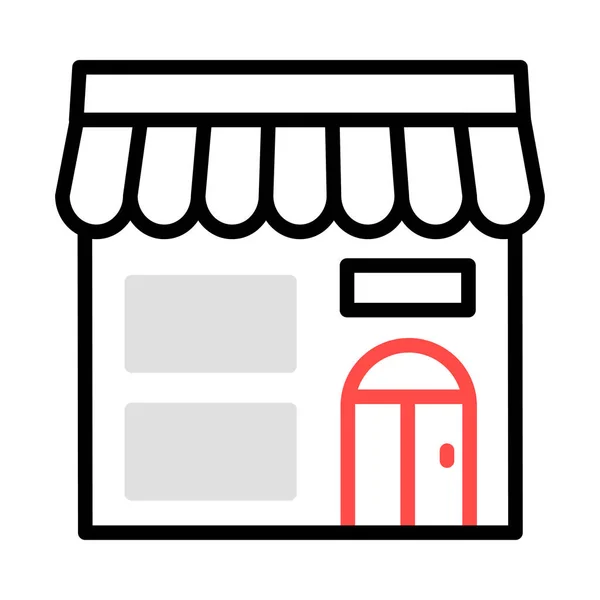 Shop Store Building Vector Illustration — Stock Vector