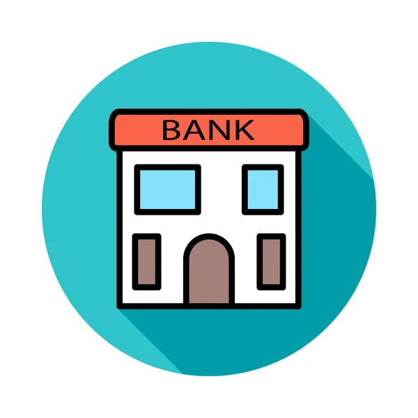 Banco Edifício Imobiliário Vetor Ilustração — Vetor de Stock
