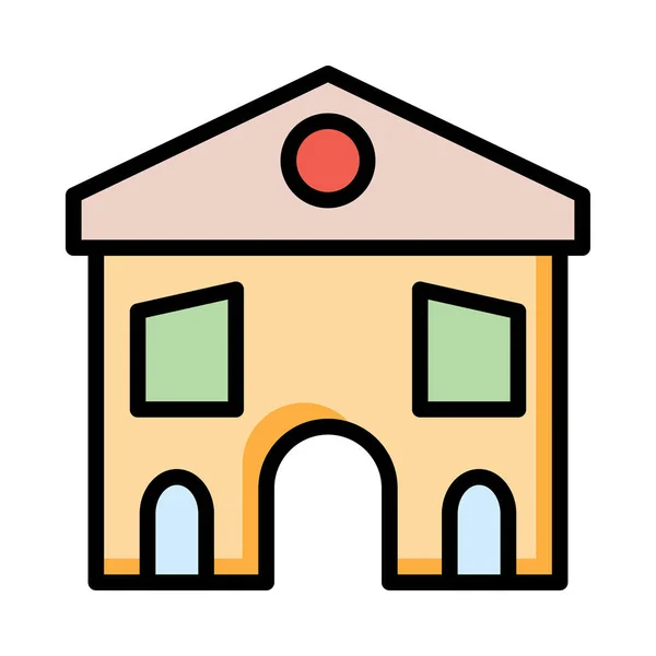集合住宅建築のベクトル図 — ストックベクタ